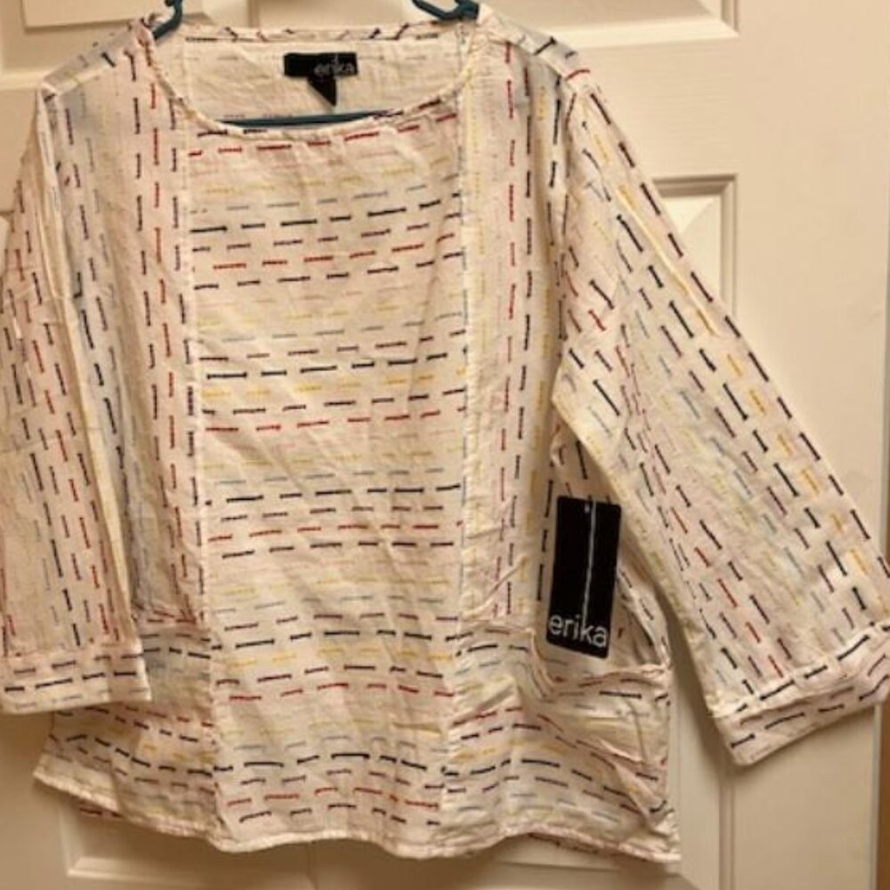 Erika multi color top - NWT